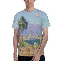 Claude Monet Mens Short Sleeve Performance Tee, Fishing T-Shirt