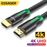 Essager สาย HDMI 4 พันชายกับชาย HDMI 2.0 สายเคเบิ้ลสำหรับ PS4 ทีวีโปรเจคเตอร์เสียง S Plitter สวิทช์ HDMI เพื่อ HDMI Extender สาย