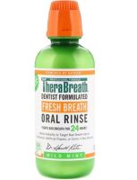 [Exp2025] น้ำยาบ้วนปาก TheraBreath Fresh Breath Oral Rinse Mild Mint (473 ml)