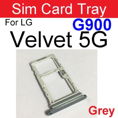 ที่ใส่ถาดการ์ดสำหรับ Lg Velvet 5G อะไหล่สายเคเบิลดิ้นซ็อกเก็ตช่องเสียบบัตร G900สำหรับ Lg Velvet 5G