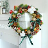 [COD] Kong Cotton Garland Window Cone Wreath Door Decoration Festive Dead Branch Wall