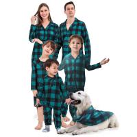 【YF】 Mom Daughter Dad Son Baby Dog Matching Pajamas Set 2023 New Christmas Family Look Soft Plaid Sleepwear Thick Warm Loungewear Pjs