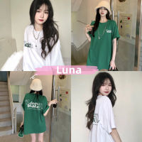 Luna shop?（พร้อมส่งจากกทม มาถึงใน 3-5 วัน）?เสื้อยืด?เสื้อยืด oversize เสื้อยืดผู้หญง เสื้อยืดสีขาว เสื้อยืด ผญสวย ๆ จดหมายพิมพ์ผู้หญิงแขนสั้น