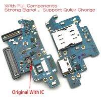 Dock Connector Micro USB Charger พอร์ตชาร์จ Flex Cable Board สําหรับ Samsung Galaxy A80 A805F พร้อมชิ้นส่วนอะไหล่ไมโครโฟน