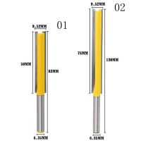 บิตเราเตอร์ขอบสีแดงยาวพิเศษใหม่-1/4 "เครื่องตัดมิลลิ่งงานไม้สำหรับเครื่องกัดไม้1/4*3/8*50และ1/4*3/8*76