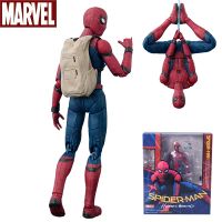 ZZOOI Shf Spider Man Action Figure Toys 15cm Spider-man:homecoming Spider Man Multi-accessories Movable Statue Model Doll Kids Gifts