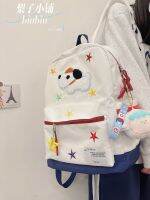 ✖✌ Original ins American girl puppy is lovely stars backpack chun xia high-capacity commuter bag bag