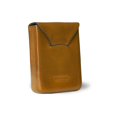 Leather Card Box/Holder Mustard ซองหนังสำหรับทั่วไป สีมัสตาร์ด