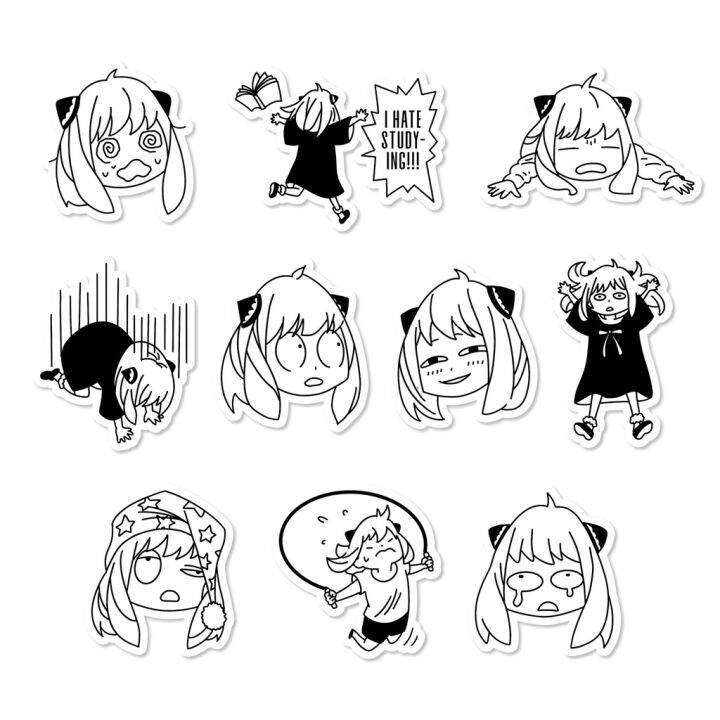 Spy x Family Sticker Set (Waterproof Vinyl) Lazada PH