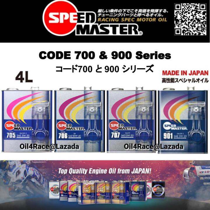 SpeedMaster Engine Oil CODE 700 & 900 Series (for Premium Car) 0W20