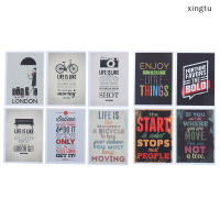 ?[xingtu] 25PCS motivational Life คำคมไดอารี่สติกเกอร์สเก็ตบอร์ดแล็ปท็อป decals กระเป๋า