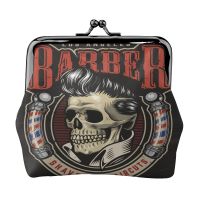 Mini Wallets Women Coin Purses Colorful Barbershop Skull Small Change Purse Coin Pouch Credit Card Wallet Money Bag