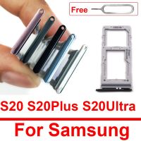 ถาดซิมการ์ดสําหรับ Samsung S20 S20 Plus S20 Ultra SIM Card Slot Adapter Micro SD Card Reader Holder Connector อะไหล่