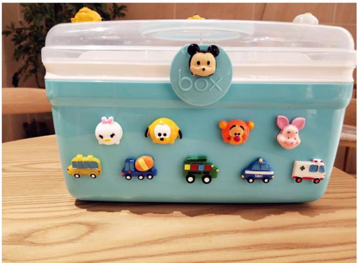 medicine-box-cute-cartoon-family-pack-internet-celebrity-household-storage-box-multi-layer-multi-functional-large-capacity-portable-student-dormitory
