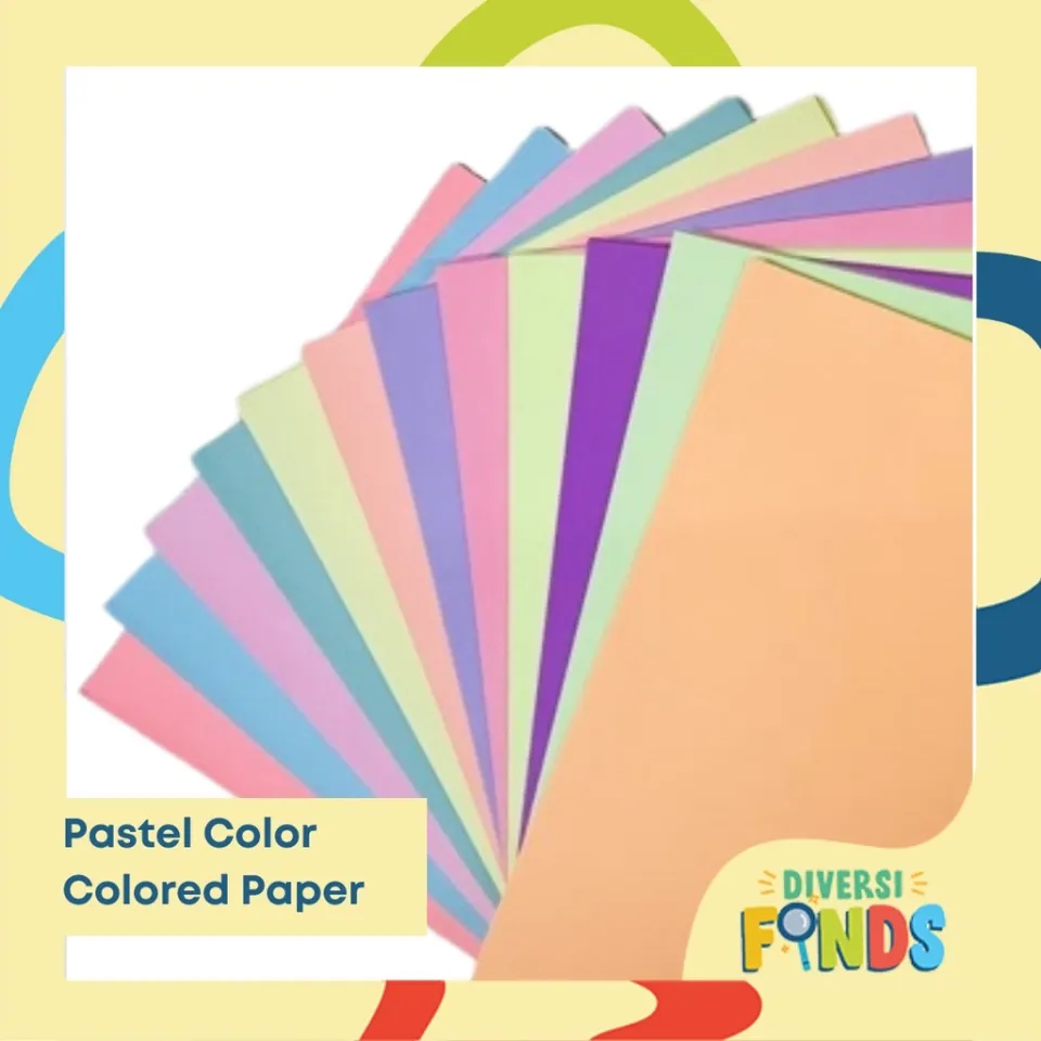 Pastel Colored Paper SHORT - 250 sheets per ream - assorted colors