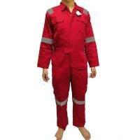 Pioneer Reflective RedYellow Coverall-fire retardant-safety-mechanic-workwear-welding