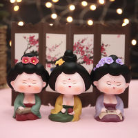 Retro Palace Antiquity Cartoon Cute Tang Dynasty Lady Small Ornaments Creative Birthday Cake Decoration Online Red Gift