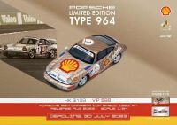 SPARK X Tiny 1:64 964 Carrera Cup 1991 #7 Limited2000รถโมเดล Diecast