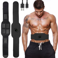 Factory Direct Sales Belt Display Rechargeable Ems Abdominal Muscle Paste Wash Cloth Lazy Household Fitness Belt Abdominal Fitness Device