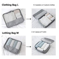 HHYUKIMI Large Travel Bag Luggage Clothes Suitcase Storage Bag Seven-Piece Underwear Finishing Portable Waterproof Organizer