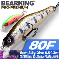 hot【DT】♗☸  Bearking 8cm/8.5g system quality lureassorted minnow crank 2017 hot model bait excellent paint