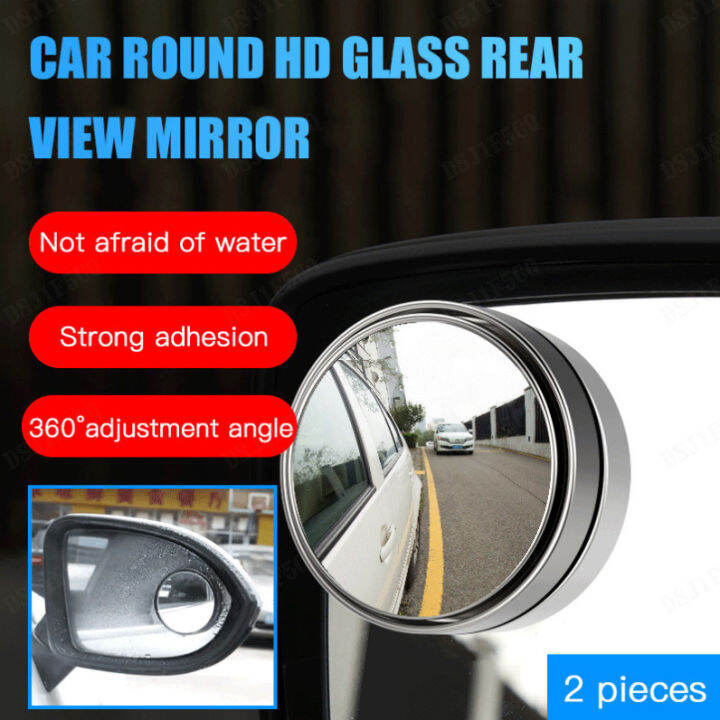 naliangbiao123 Car Round HD Glass Rear View Mirror 360 rotary press ...