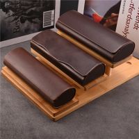 Vazrobe PU Leather Glasses Case Brown spectacles Box Reading Glasses Storage Clean Cloth Free Send