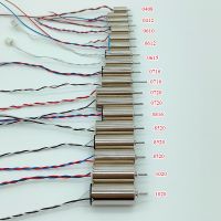 มอเตอร์ไร้แกนขนาดเล็ก DC 3V 3.7V 408 412 610 612 615 716 720 816 8520 8523ความเร็วสูง1020เครื่องยนต์ถ้วยกลวงมอเตอร์ไฟฟ้าเครื่องบินโดรนอาร์ซี DIY