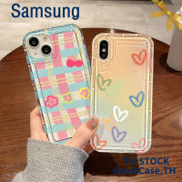 Transparent Airbag Case Compatible for Samsung S21 S22 S23 Ultra A14 A13 A12 A04S A03S A52 A51 A71 A34 A50 A50S A02s A22 A32 A23 A54 A11 Phone Case Shockproof Air Cushion TPU Silicone Protective Cover