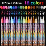 6 24 màu acrylic Bút đánh dấu kim loại bút cực mịn điểm bút sơn nghệ thuật