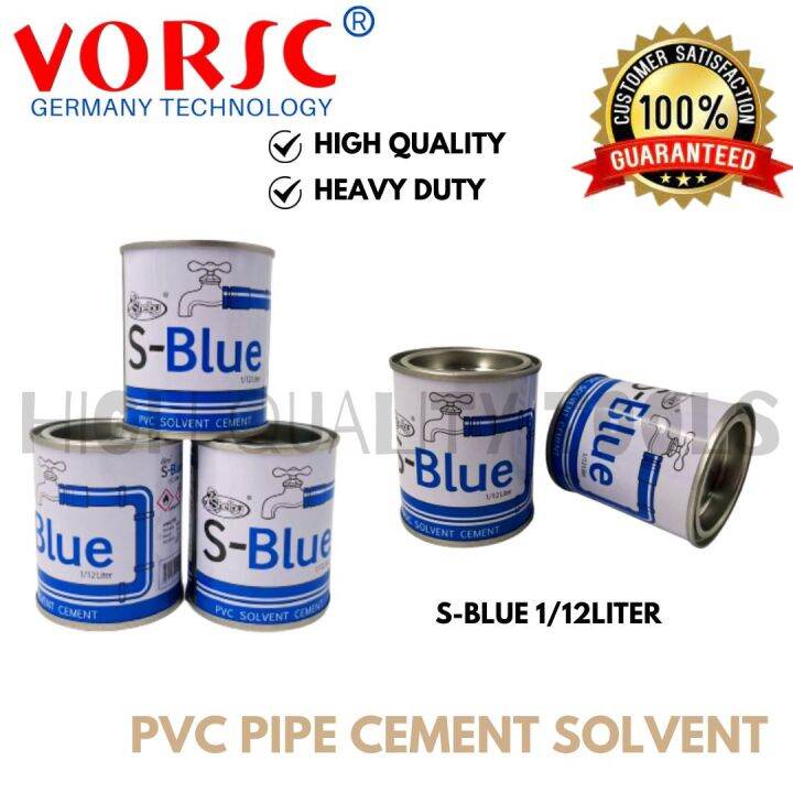 SBLUE PVC PIPE CEMENT SOLVENT (1/12 LITER) Lazada PH