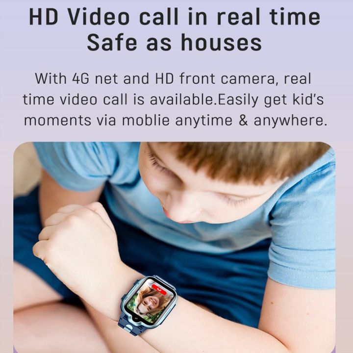 k15สมาร์ทวอท์ช4g-สำหรับเด็กดูวิดีโอกันน้ำสำหรับนักเรียนดูโทรศัพท์นาฬิกาข้อมืออัจฉริยะจีพีเอสบอกตำแหน่ง