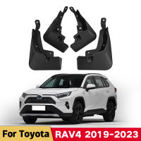 รถ Fender Mud Flaps สำหรับ Toyota RAV4 2019-2023 Hybrid XA50 2022 Splash Guards MudFlaps ด้านหน้าด้านหลัง Mudguards อุปกรณ์เสริมอัตโนมัติ