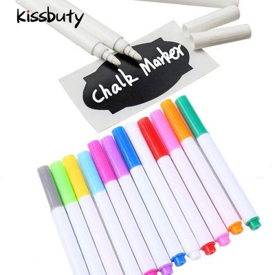 50-420PcsSet Whit Chalk Pen Marker Water-Based Erasable Pen Glass Windows Electronic Blackboard Window White Pen