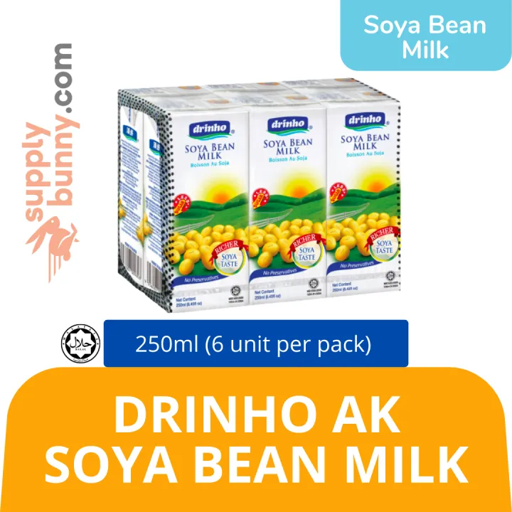 Drinho Soya Bean Milk 250ml 6 Unit Per Pack Pj Grocer Minuman Susu Kacang Soya Ak Lazada
