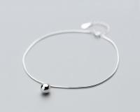 100% Authentic Real. 925 Sterling Silver Fine Jewelry Polished Round Snakebone Anklet Bracelet GTLS700