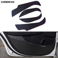 Car Styling Side Door Inner Decal Anti-Kick Protective Carbon Fiber Flim Sticker 4Pcs/Set For Hyundai Elantra 2017 2018 Avante