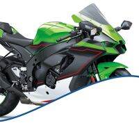 Action Transplector กระจกรถยนต์กันลมกระจกรถจักรยานยนต์สำหรับ ZX10R นินจา-10R 2021 2022 (สีเทาใส)