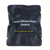 【LZ】jkuaq0 Medical Wound Dressing Hemostatic Kaolin Gauze Combat Emergency Trauma Z-Fold Soluble For Ifak Tactical Military First Aid Kit