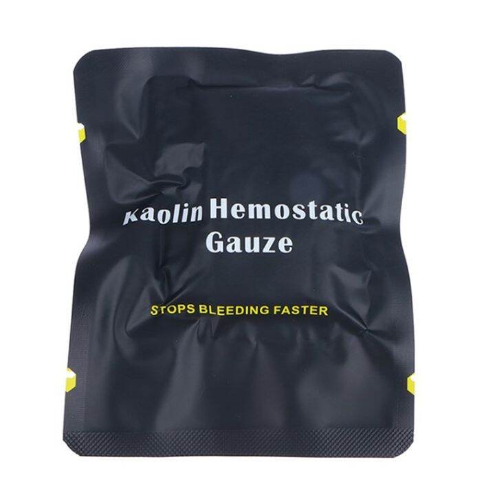 【LZ】 Medical Wound Dressing Hemostatic Kaolin Gauze Combat Emergency