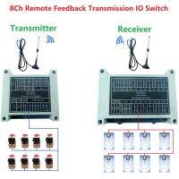 8CH 433M Lora Remote Controller Feedback Point-to-Point Wireless IO Swicth Relay Module for Smart Home PTZ