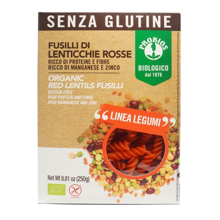 premium-organic-probios-red-lentil-fusilli-ฟูซีลี-ถั่วเลนทิลสีแดง-ออแกร์นิค-250g