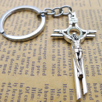 【2023】Jesus Cross Key Chain Christian Religion Fashion Jewelry Accessory Gift 2020 Bag Charm Car Key Ring MenS Ladies