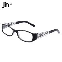 ♨ JM Vintage Spring Hinge Square Reading Glasses Women Thicken Arm Vintage Magnifier Presbyopic Diopter Glasses