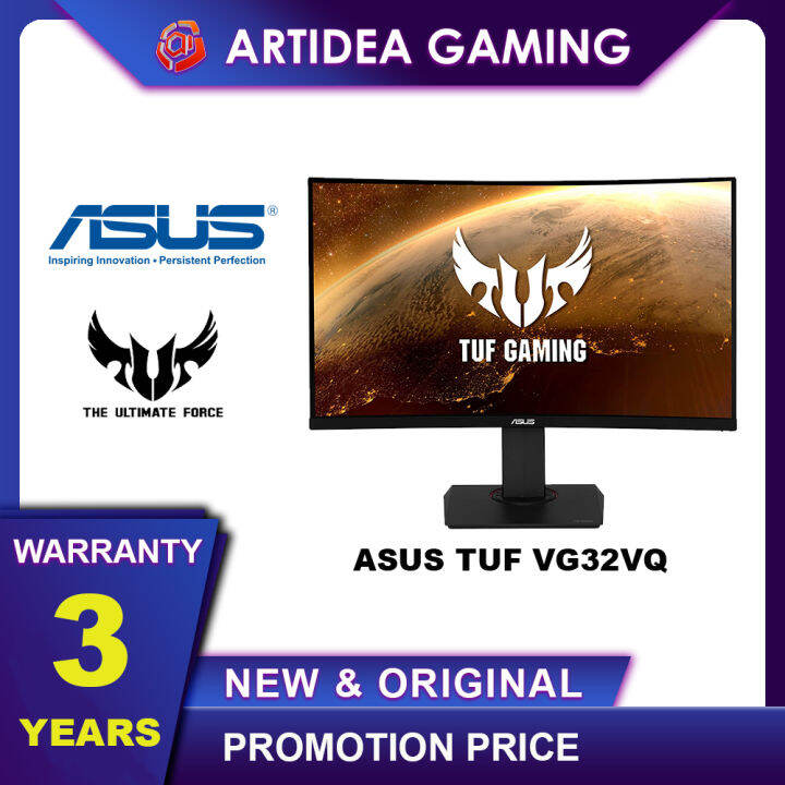 Asus Tuf Gaming Vg32vq Curved Hdr Gaming Monitor 32 Inch Wqhd 2560x1440 144hz Adaptive Sync