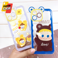 เคส i7+ i11 i13 i13 Pro Max เคสมือถือซิลิโคน TPU เคสใสกันกล้องหูหมี ลายน่ารัก