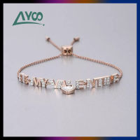 Fashion Jewelry SWA Charm Crystal Temperament Sweet Romantic Letter Heart-shaped Womens Bracelet High Quality Best Gift