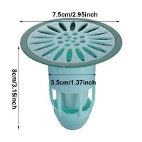 DAPHNE Silicone Shower Drain Stopper Backflow Preventer Anti-odor Deodorant Floor Drain Core roach Pest Control Plug Trap Toilet Sewer Kitchen Bathroom Insectproof Hair TrapMulticolor