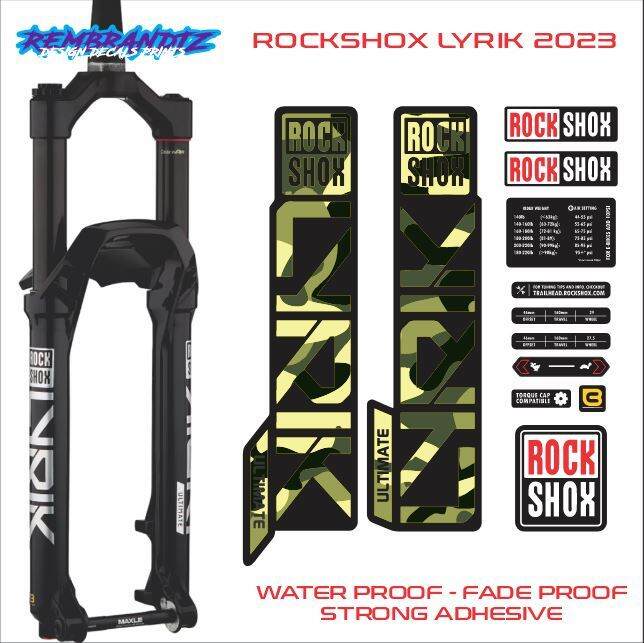 Bike Fork Decals set Ultimate RS Lyrik 2023 Fork Decals set Lazada PH