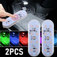 【CW】❆﹉♟  2PCS Magnetic Lamp Car Interior Lighting USB Ceiling Lamps Reading Indoor Bulbs